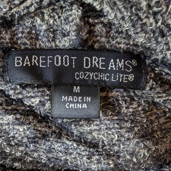 Barefoot Dreams Cozy Gray Hoodie Sweater - Picture 15 of 16